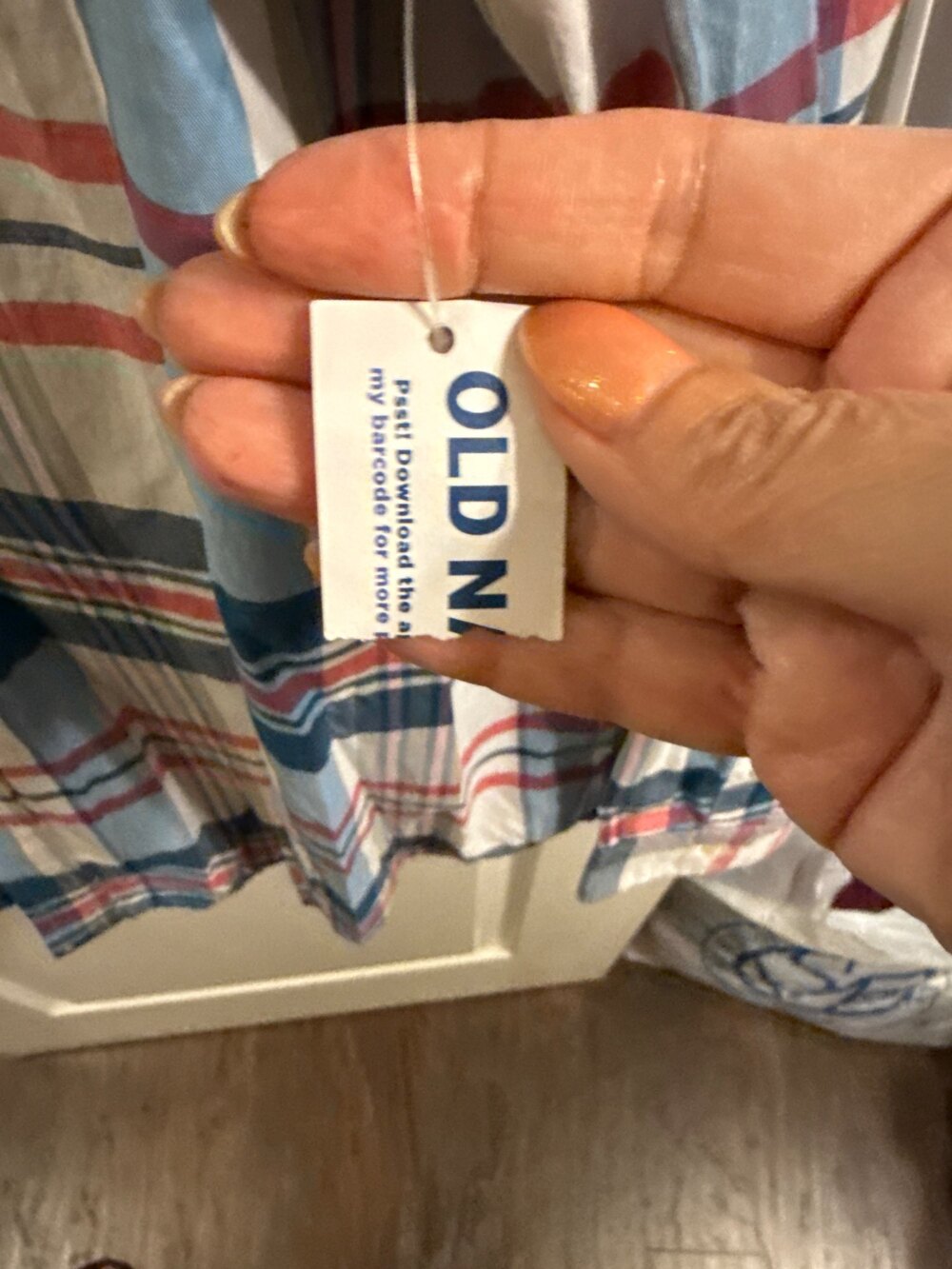 NEW with tags, Old Navy Plaid Button Down Shirt Built In Flex XL - Picture 4 of 7